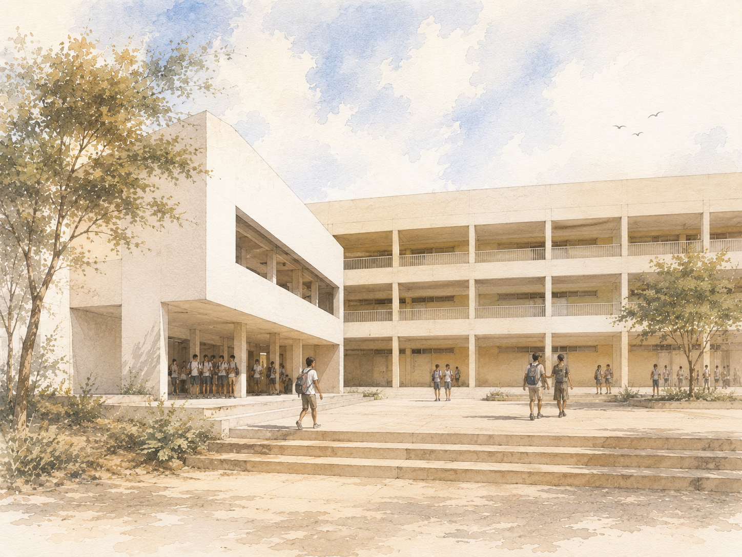 Construction de deux lycées dans l’île de Santiago